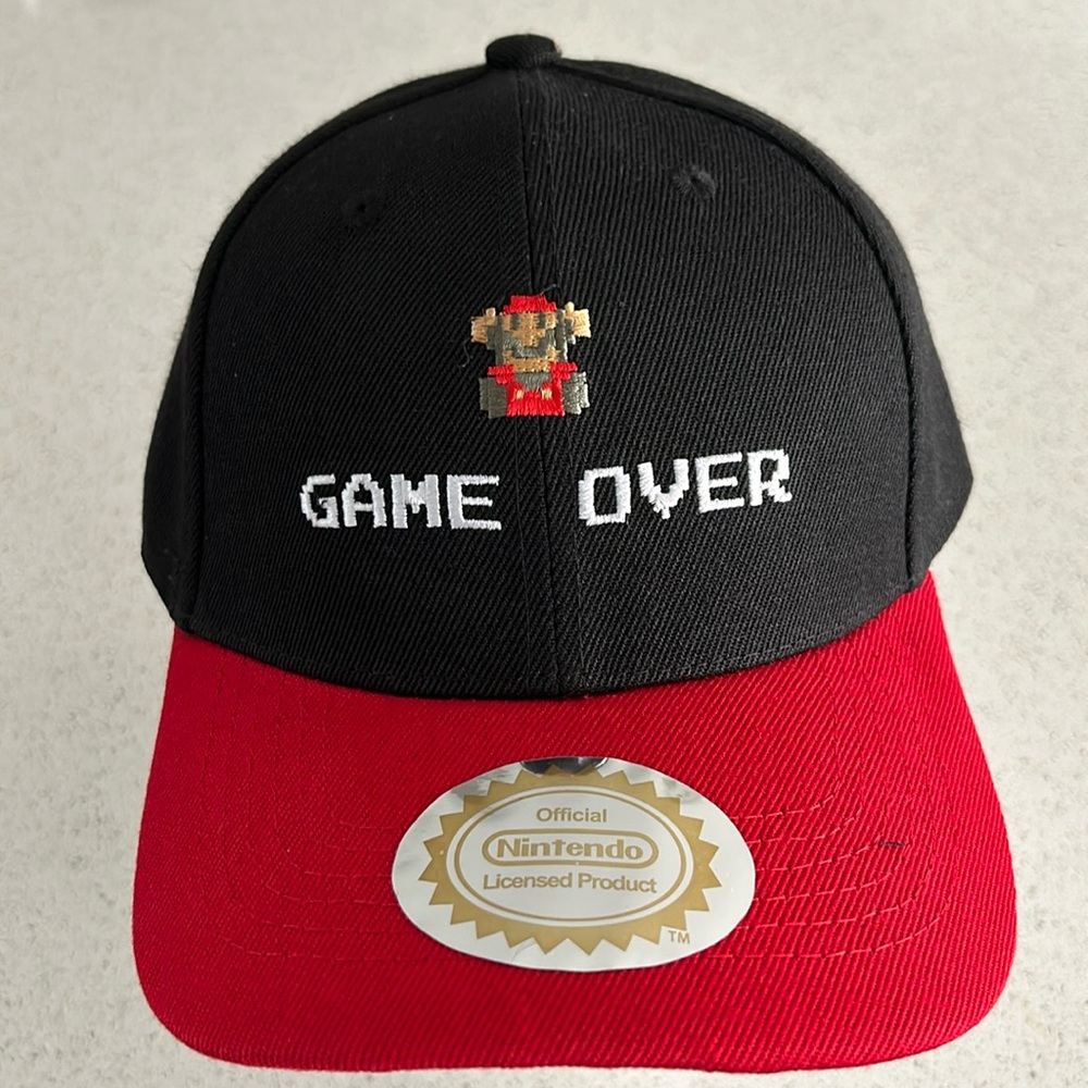 Nintendo Super Mario Game Over baseball cap